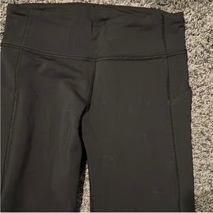 Lululemon run inspire size 6 black zero signs of wear mint condition